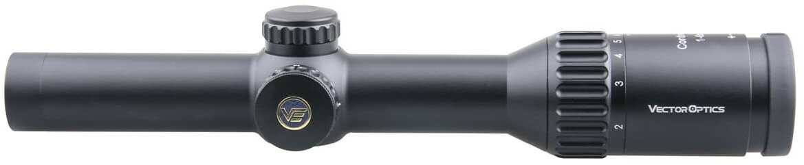 Vector Optics Continental 1-6x24IR 30mm Tube Illuminated Center Dot Reticle Scope