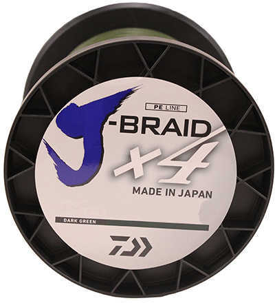 J-BRAID X4 LINE 10lb 3000yd DARK GREEN Model: JB4U10-3000DG