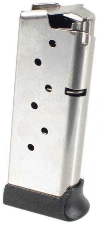 Sig Sauer Mag93897LEGI P938 Legion 9mm Luger 7 Round Steel Silver Body/Black Base Finish