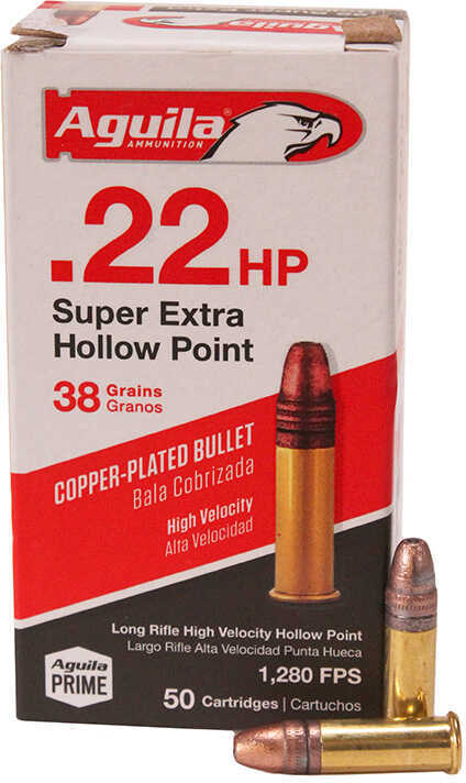 22 Long Rifle 38 Grain Hollow Point 50 Rounds Aguila Ammunition