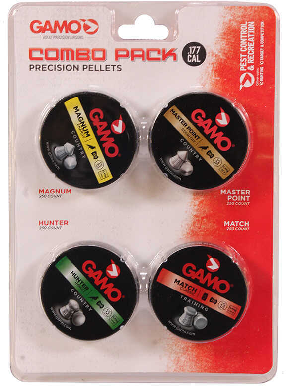 Gamo Combo Assort .177 Cal. Match, Hunter, Mag & MP Pellet