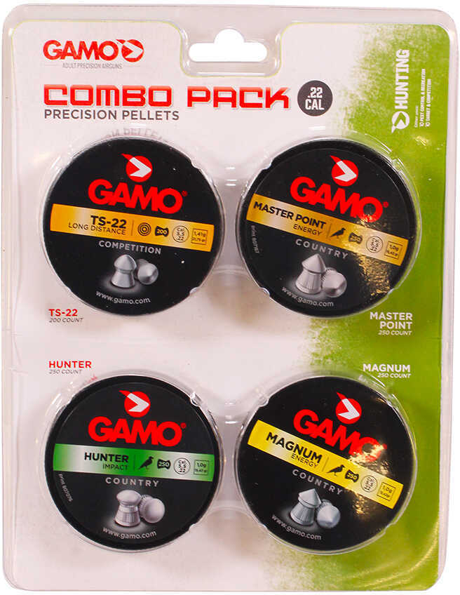 Gamo Combo Assort .22 Cal. TS-22, Hunter, Mag & MP Pellet