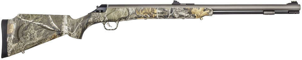 Thompson Center Impact Muzzleloading Rifle 50 Caliber 26" Barrel Silver Weather Shiled Finish Realtree Edge Stock