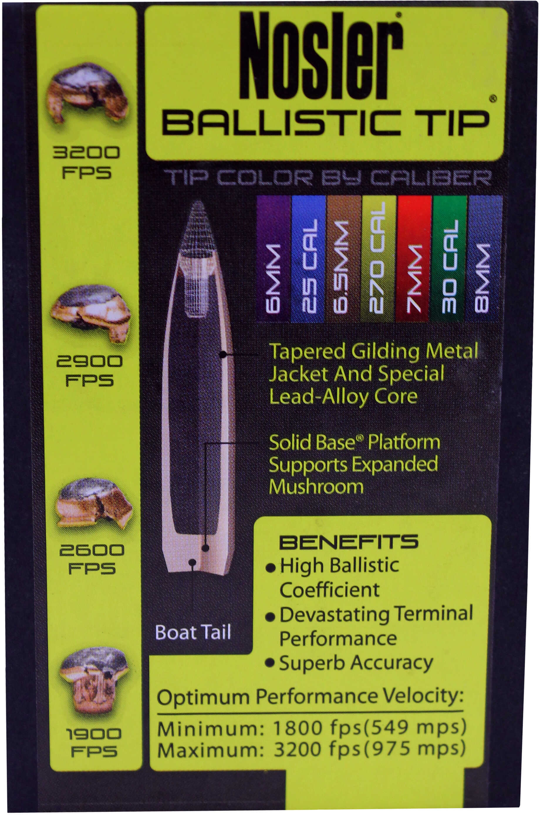 Nosler Ballistic Tip Hunting Bullets 7mm 140 gr. Spitzer Point 50 pk. Model: 28140