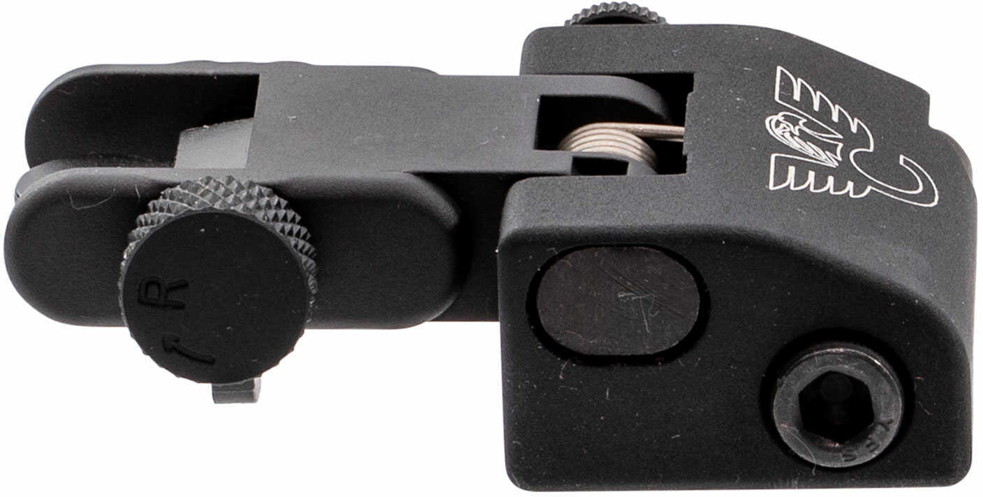 Wilson Combat TRQDSR AR-15 QD Rear Sight Flip-Up Aluminum Black