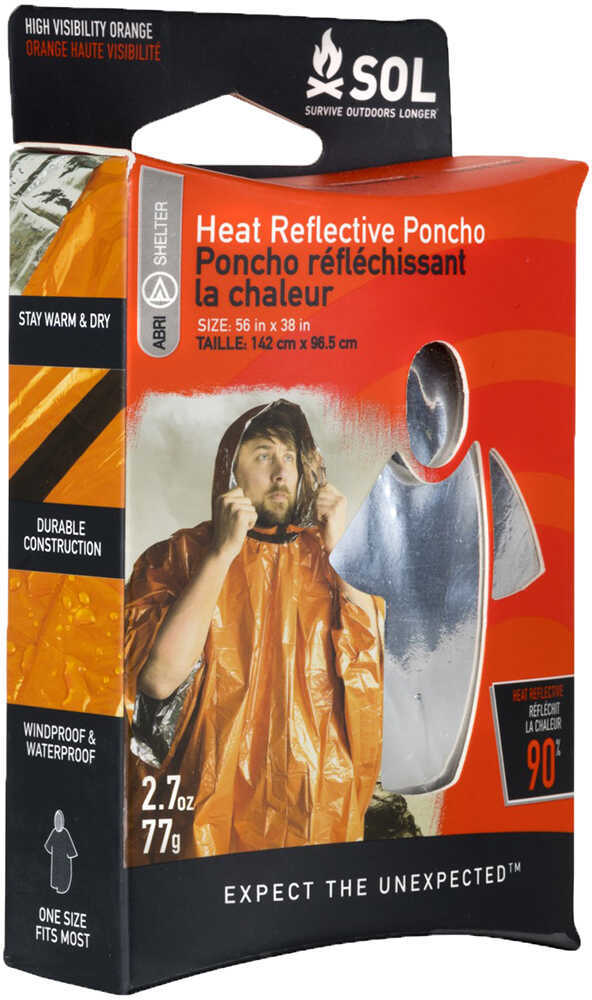 Survive Outdoors Longer Heat Reflective Poncho