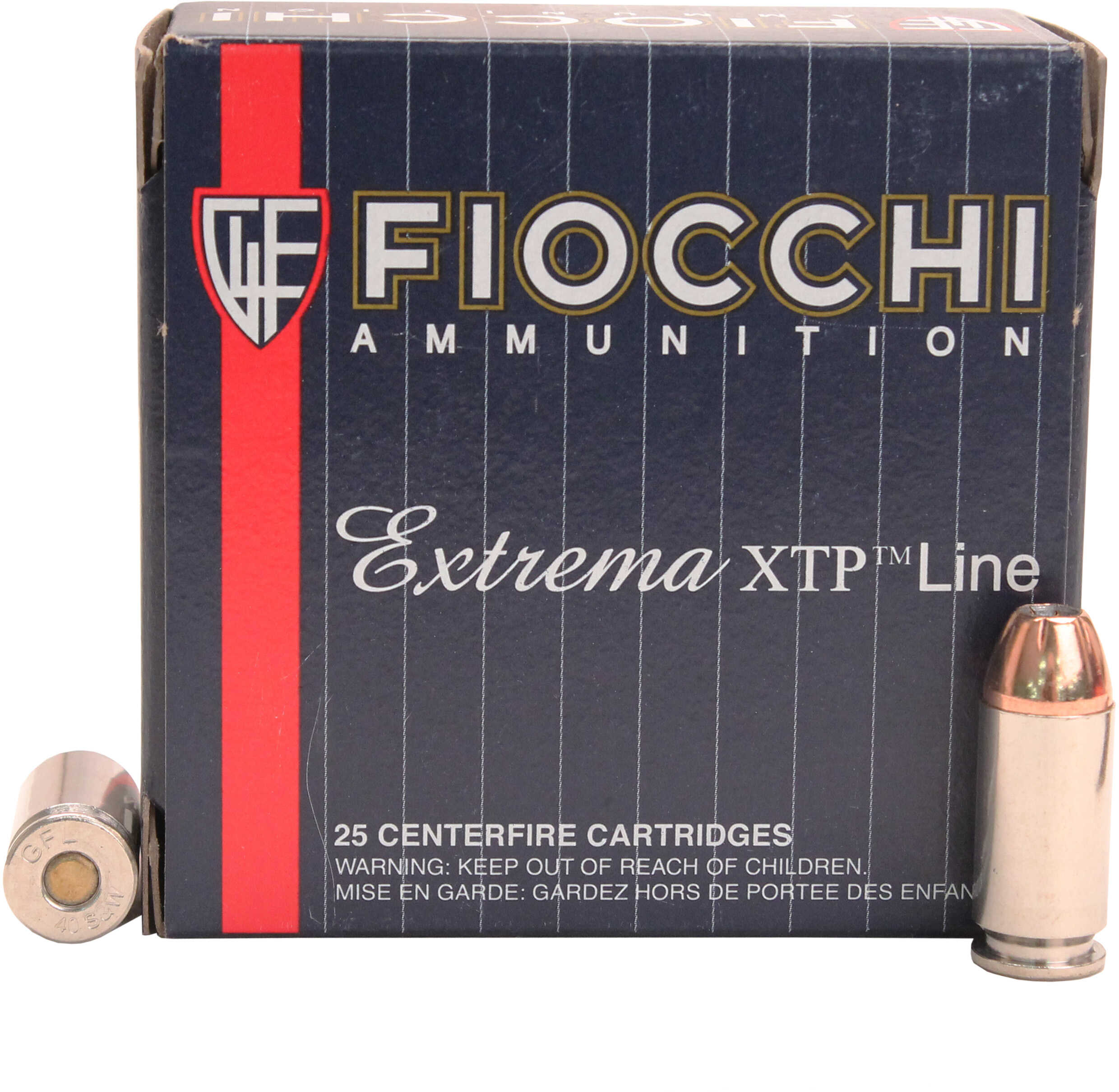 40 S&W 155 Grain Hollow Point 25 Rounds Fiocchi Ammunition