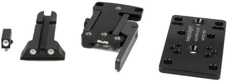 MEPRO USA LLC Ml881504 MicroRDS Adaptor, Night Sight Set S&W M&P Full Size Quick Release Green/Black