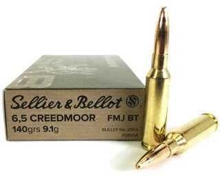 6.5 Creedmoor 140 Grain Full Metal Jacket 20 Rounds Sellior & Bellot Ammunition