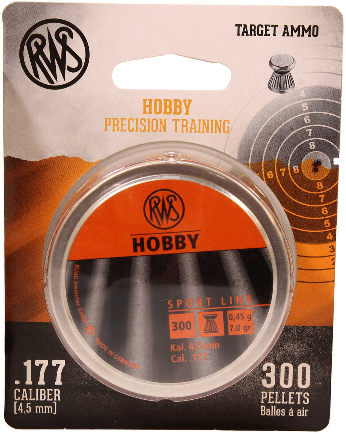 RWS 2317376 Hobby Sport Pellets 177 Lead 300