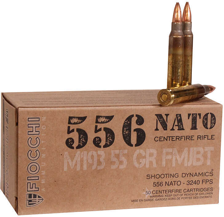FIOCCHI 556 55GR FMJ 50BX 20/CASE