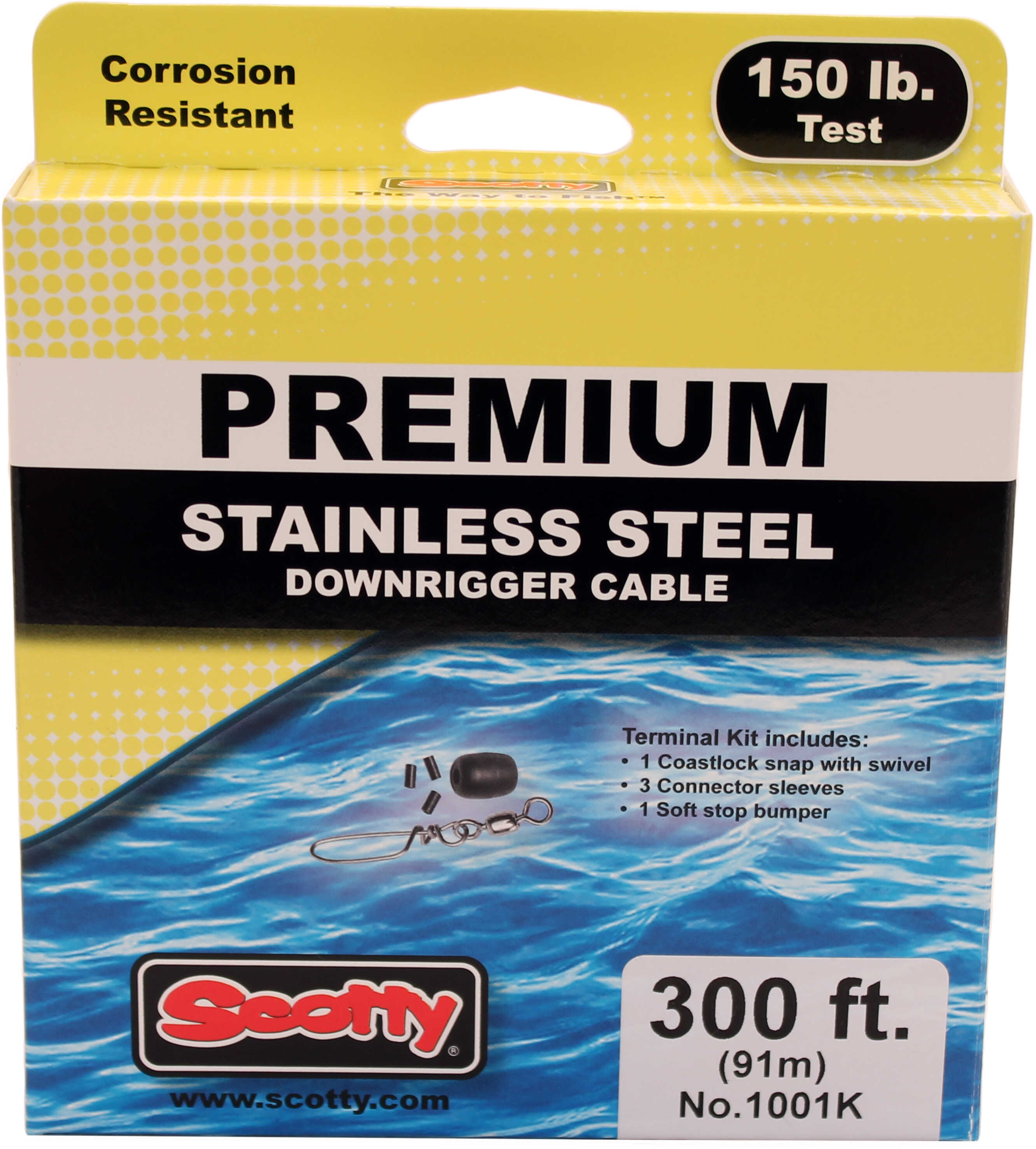 Scotty 300ft Premium Stainless Steel Replacement Cable