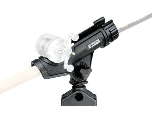Scotty Powerlock Rod Holder with 0241 Side Deck Mount Black
