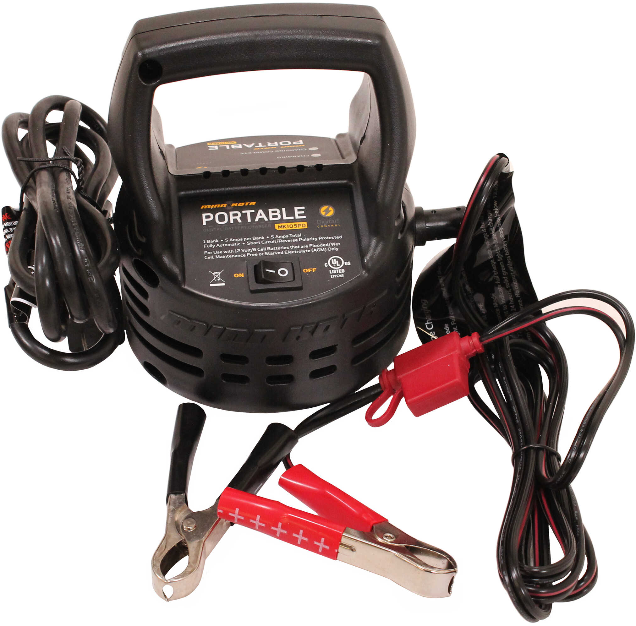 Minn Kota MK-105PD Portable Digital Charger - 1 Bank &amp; 5 Amp