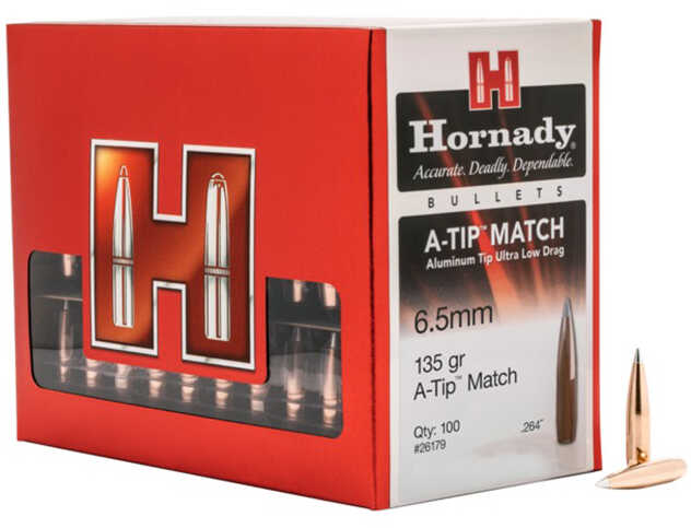 Hornady Bullets 6.5mm A-Tp Match 135 Grain 100 Per Box