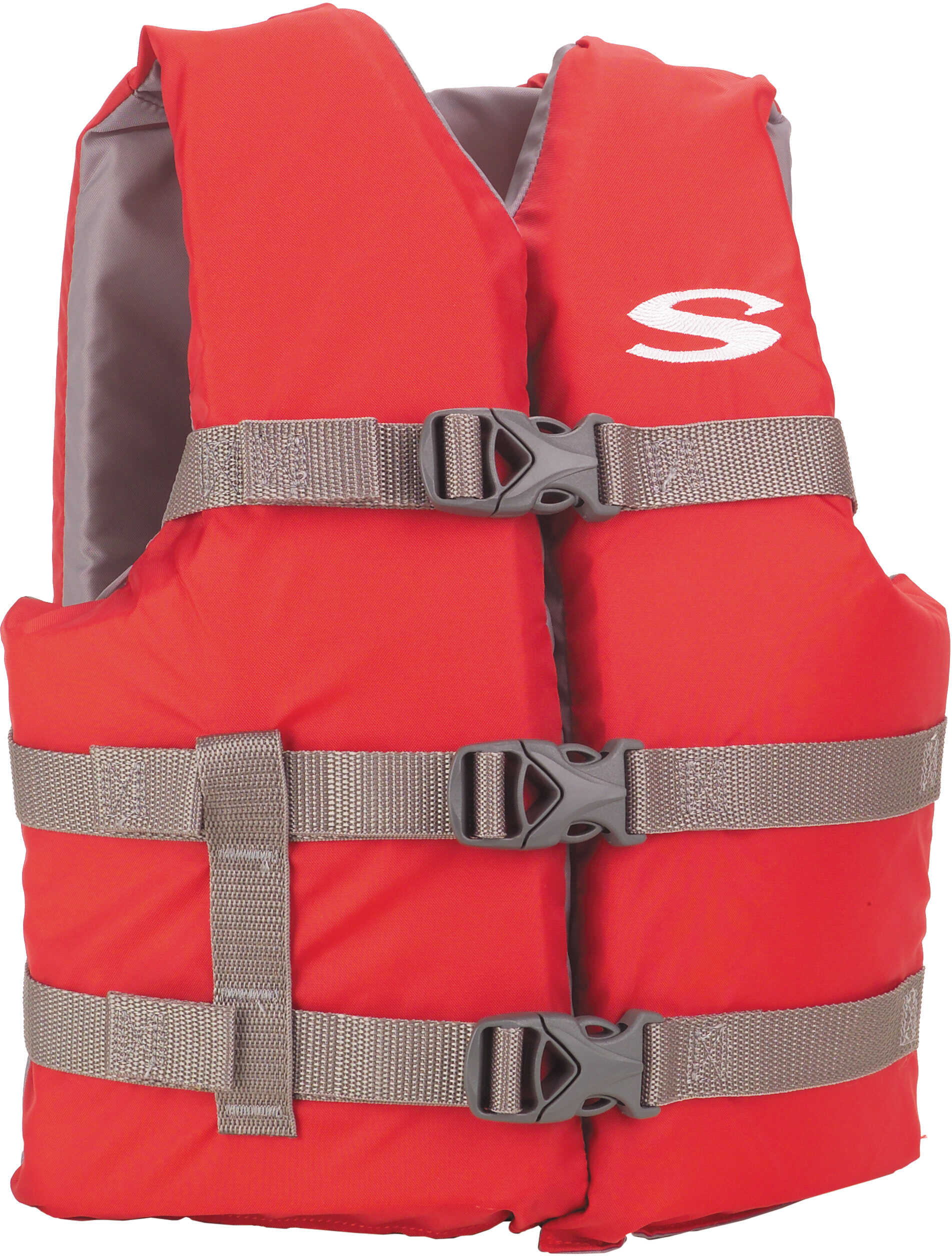 Stearns Classic Youth Life Jacket - 50-90lbs - Red/Grey