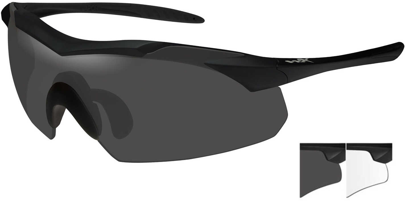 Wiley X 3501 Vapor Smoke Gray/Clear Lens Polycarbonate Matte Black Frame