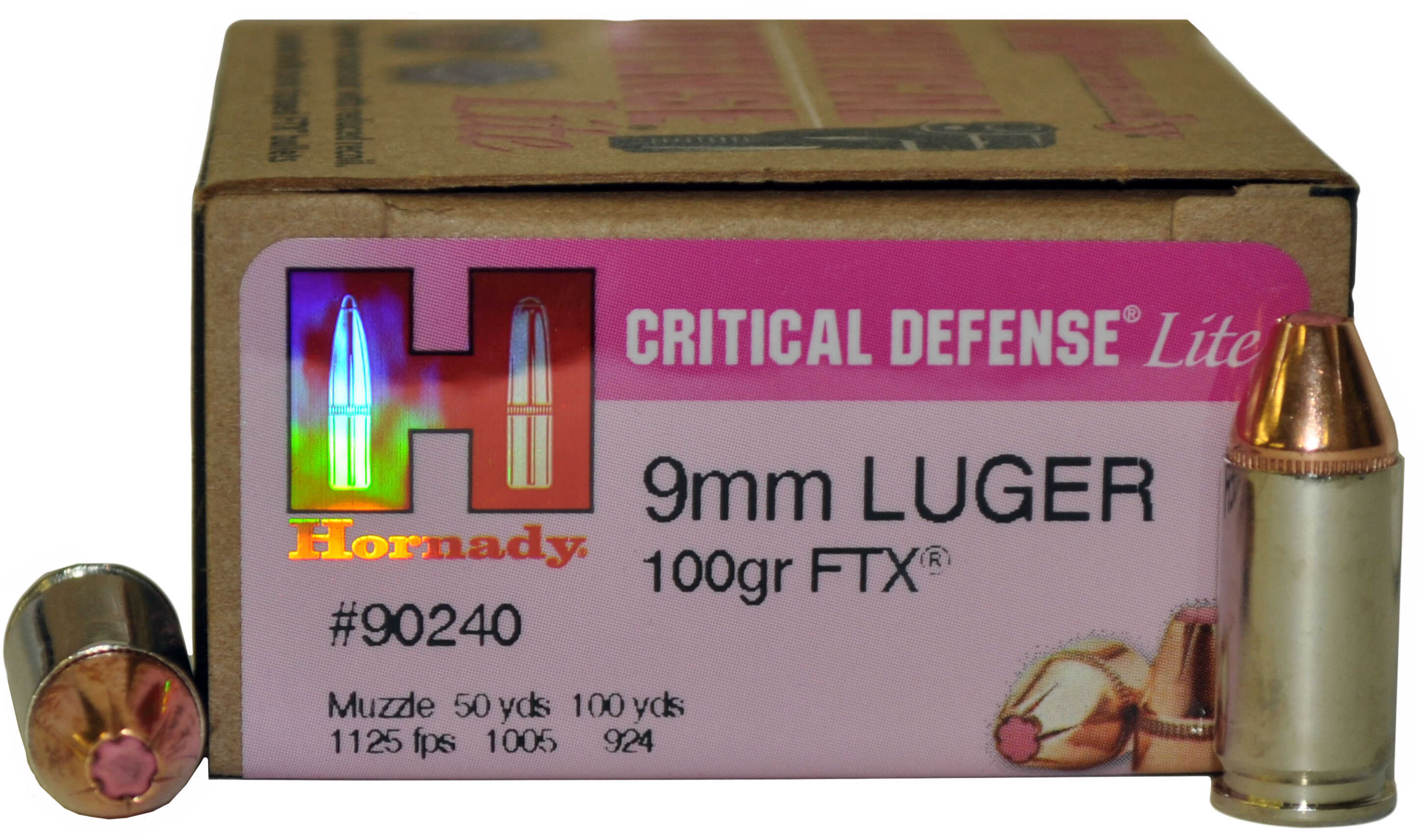 9mm Luger 100 Grain Ballistic Tip 25 Rounds Hornady Ammunition