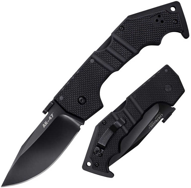 Cold Steel AK-47 Lockback Knife Black G-10 - 3-1/2" Blade