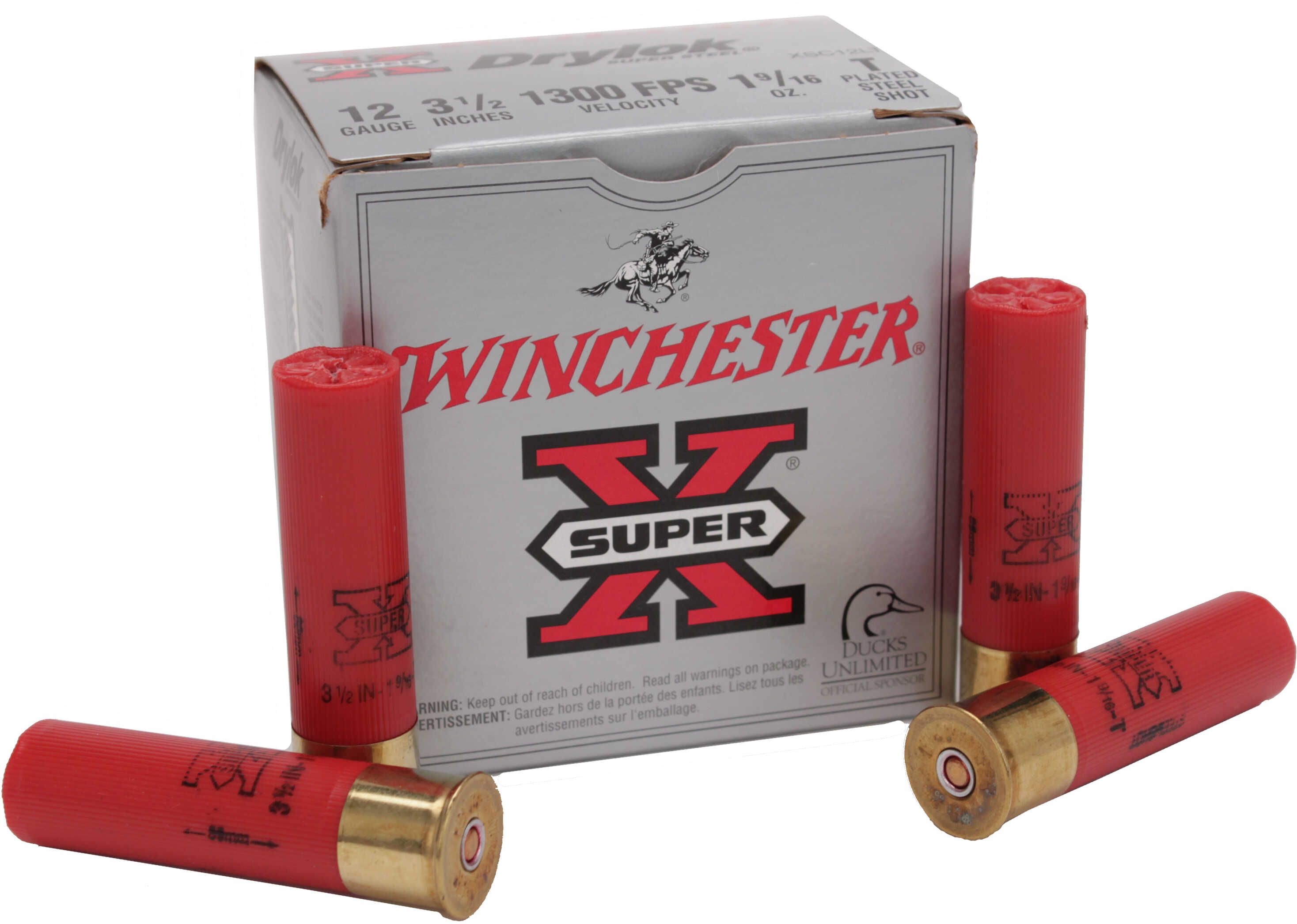 12 Gauge 3-1/2" Steel T  1 9/16 oz 25 Rounds Winchester Shotgun Ammunition