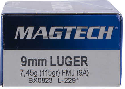 Magtech Handgun Ammunition 9mm Luger 115 Gr FMJ 1135 Fps 50/Box