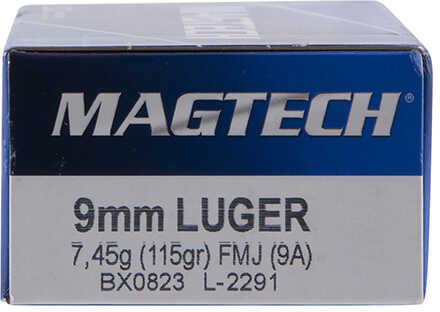 Magtech Handgun Ammunition 9mm Luger 115 Gr FMJ 1135 Fps 50/Box