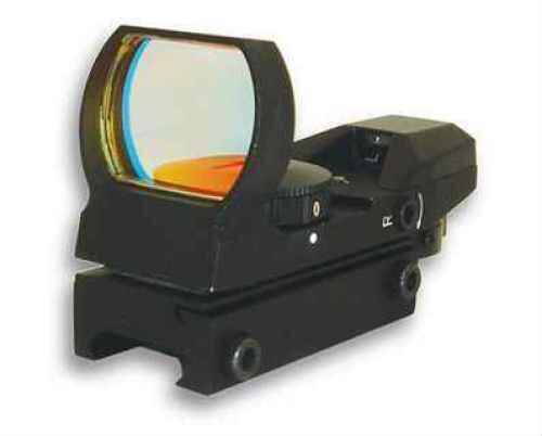 NCStar D4B Reflex Optic 1x 24x34mm 3 MOA Illuminated 4 Pattern Red CR2032 Lithium Black Anodized