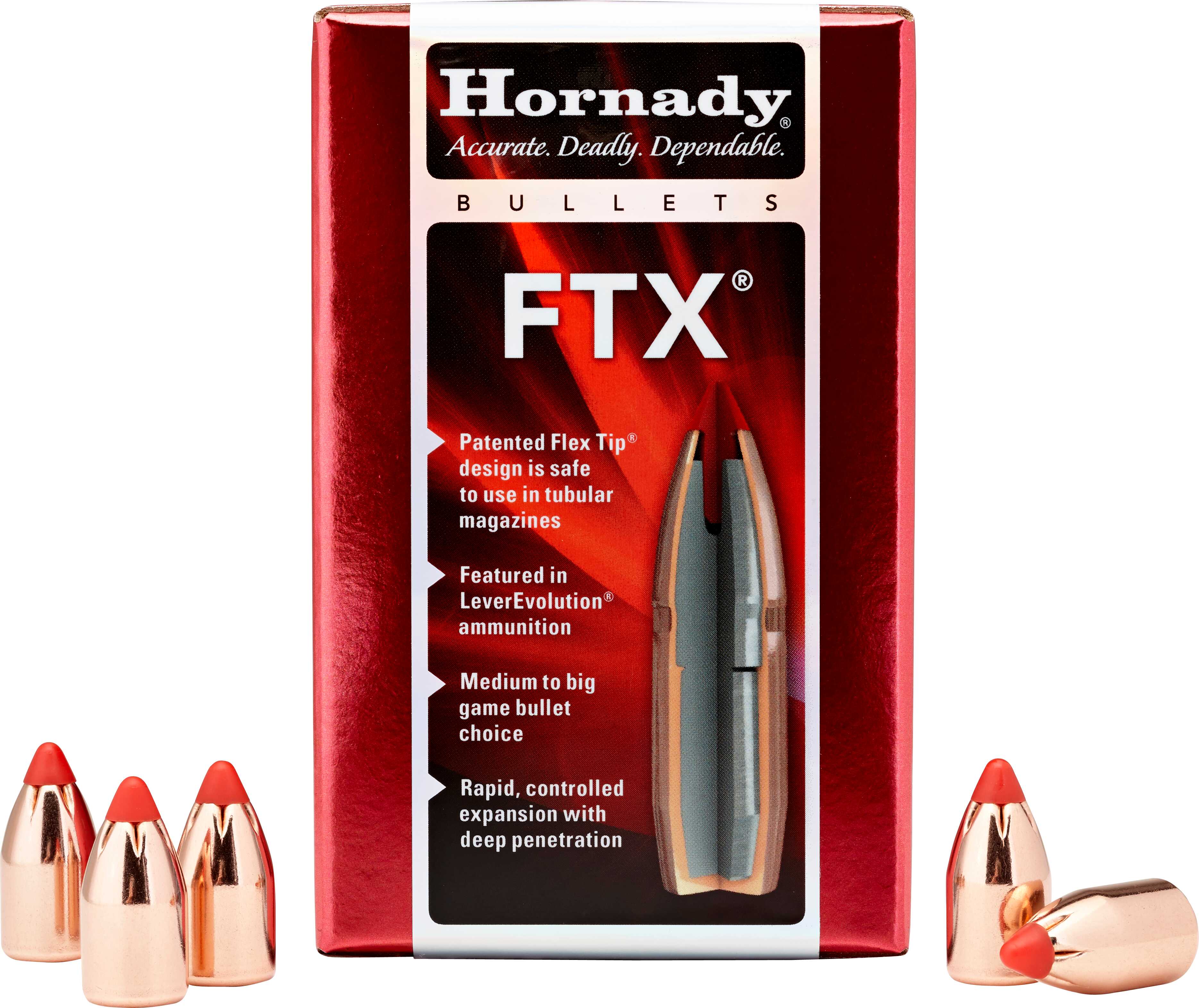 Hornady FTX 35 Cal .355 165 Gr Flex Tip Expanding 100 350 Legend