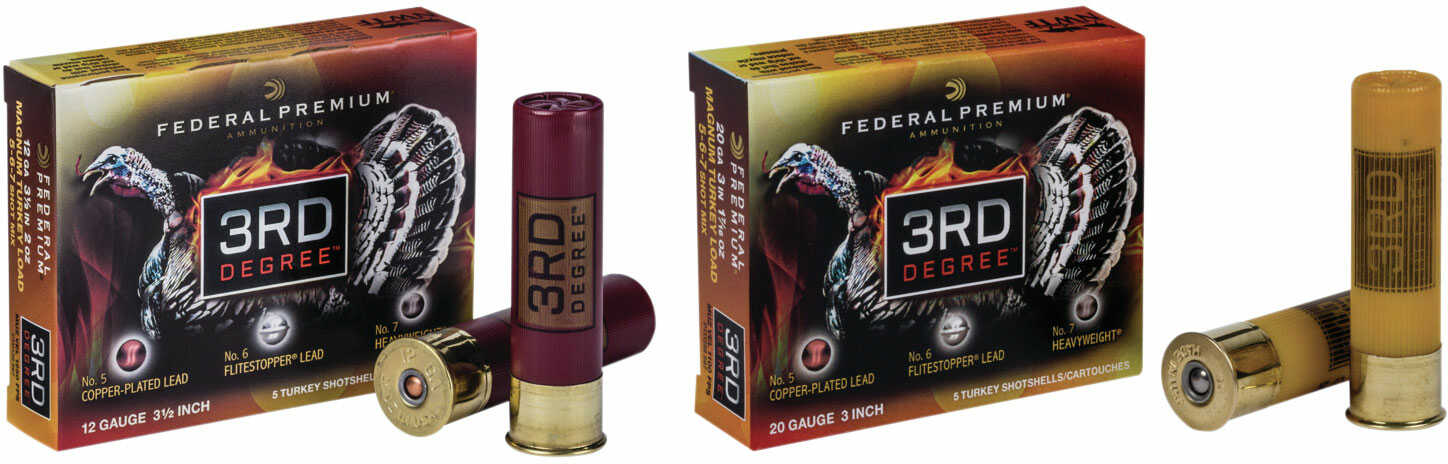 Federal Premium 3Rd Degree 20 Gauge 3" 1 -7/16 Oz 1100 Fps  Tungsten 5/6/7 Shot 5 Rounds