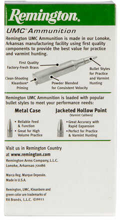 30 Carbine 110 Grain Full Metal Jacket 50 Rounds Remington Ammunition