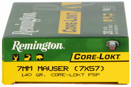 7x57mm Mauser 140 Grain Soft Point 20 Rounds Remington Ammunition