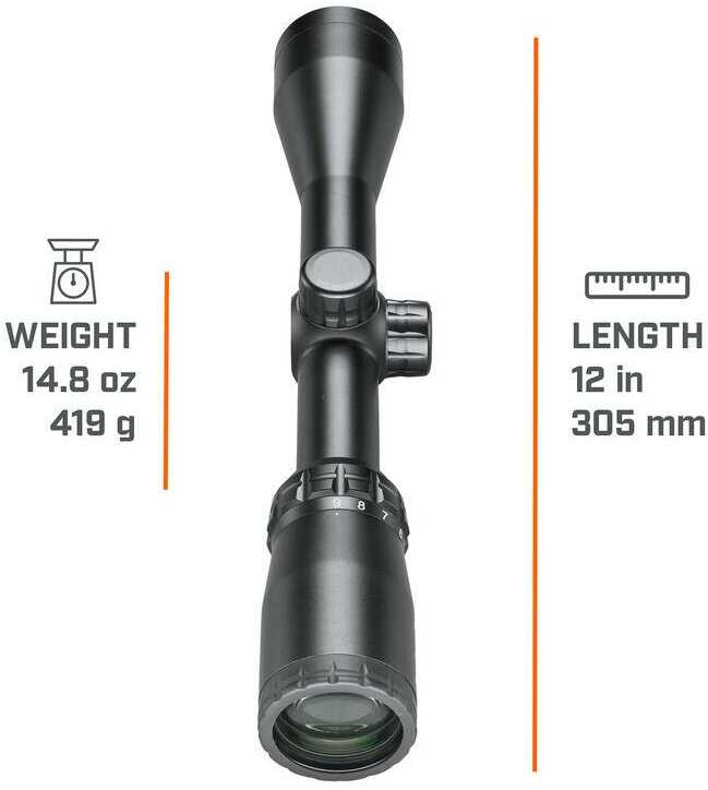 Bushnell Rb6394Bs11 Banner 2 Black 3-9X40mm 1" Tube Doa Quick Ballistic AO Reticle