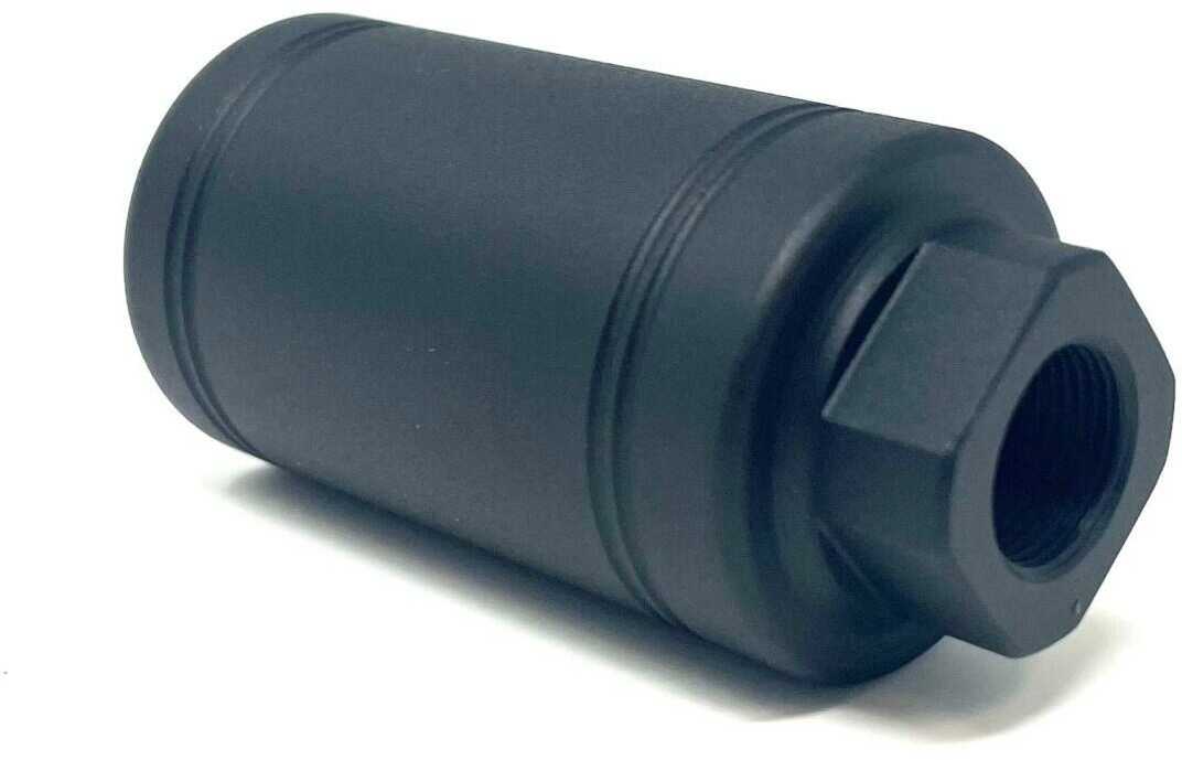 Bowden Tactical  Flash Redirect Can Black Hardcoat Anodized Aluminum With 1/2"-28 tpi Threads 4" OAL