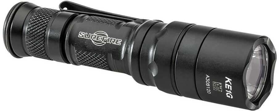 Surefire EDCL1T Everyday Carry 1 Dual-Output White LED 5/500 Lumens CR123A Lithium Battery Black Aluminum Body