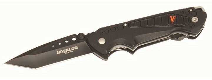 Havalon EXP Folder 3.06-Inch Blade, AUS-8 Tanto Fiberglass Reinforced Nylon Black Md: XTC-EXP