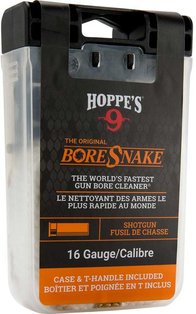 Hoppes No. 9 Boresnake Snake Den 16 Gauge Shotgun Pull Thru Cleaning Rope and Carry Case with Handle Lid