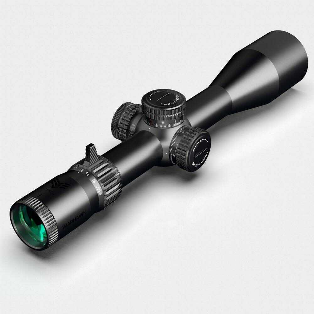 Swampfox Warhawk 5-25x56 Rifle Scope FFP Sharpshooter Mil Reticle Black