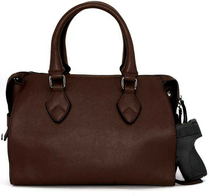 Rugged Rare Bella Concealed Carry Handbag Dark Chestnut