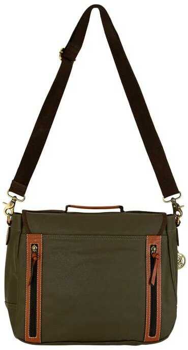 Rugged Rare S&W Wax Canvas Messenger Bag Olive