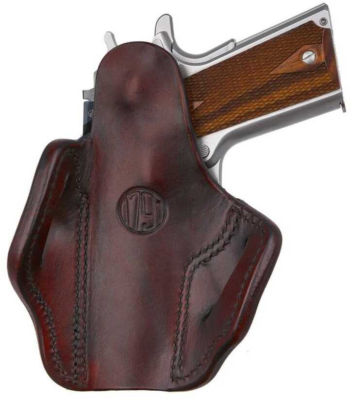 1791 Gunleather ORBH1SVTGR BH1 Optic Ready OWB Black Leather Fits 4-5" 1911 Right Hand