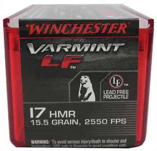 17 HMR 15.5 Grain Lead Free 50 Rounds Winchester Ammunition