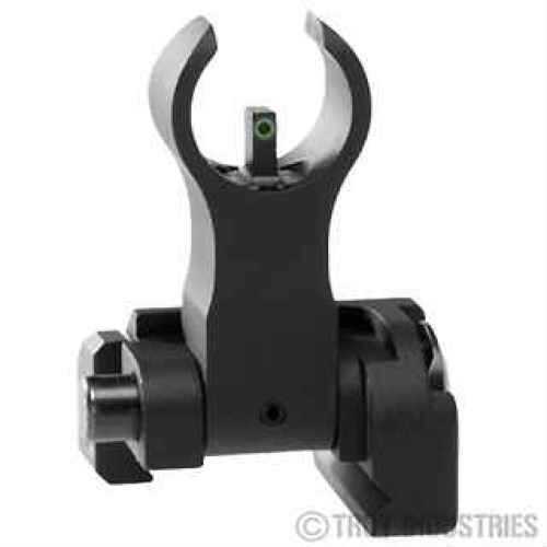 Troy SSIGFBSFHBT02 BattleSight Front Folding Tritium HK AR-15/M4/M16 Aluminum Black