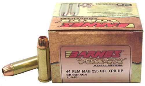 44 Rem Mag 225 Grain Hollow Point 20 Rounds Barnes Ammunition Magnum
