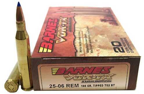 25-06 Rem 100 Grain Ballistic Tip 20 Rounds Barnes Ammunition Remington