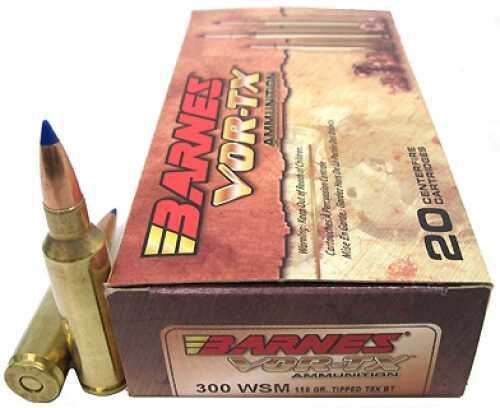 300 Win Short Mag 150 Grain Ballistic Tip 20 Rounds Barnes Ammunition Winchester Magnum