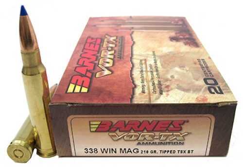 338 Win Mag 210 Grain Ballistic Tip 20 Rounds Barnes Ammunition 338 Winchester Magnum