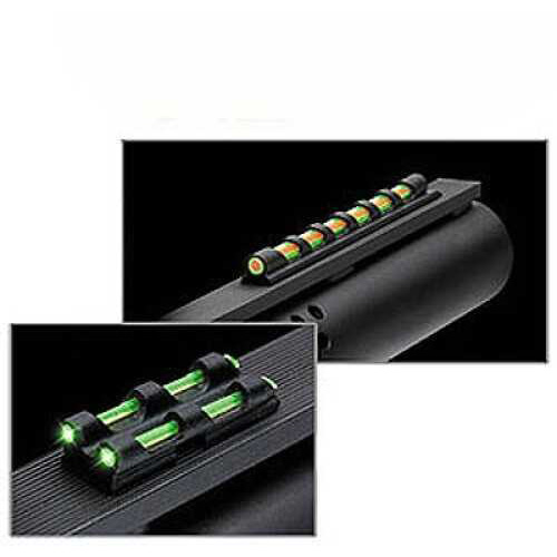 Truglo TG94D Gobble-Dot Universal Dual-Color Shotgun Fiber Optic Green/Red Front/Green Rear Black