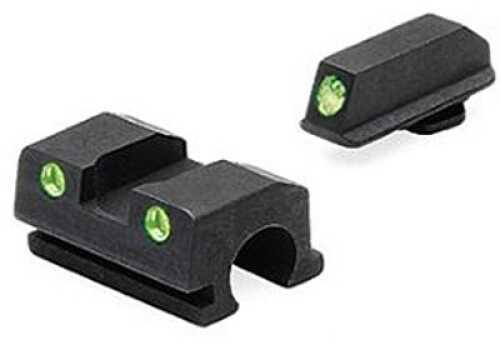 Meprolight 18801 Tru-Dot Night Sight Set Walther P99 Tritium Green Front/Rear Black