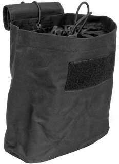 NCStar CVFDP2935B Folding Dump Pouch Canvas Black 7.5" L x 8.5" H x 3.5" W Exterior