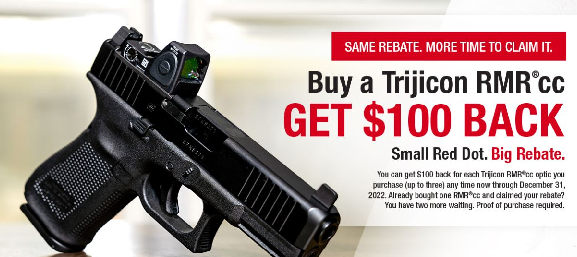 Buy a Trijicon RMR cc GET $100 BACK
